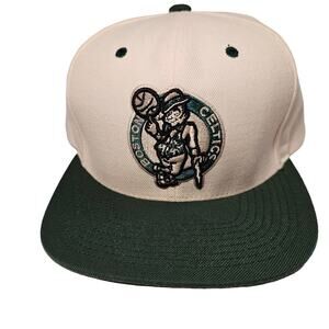 Mitchell & Ness Boston Celtics Larry Bird Snapback White Hat Cap Rare White